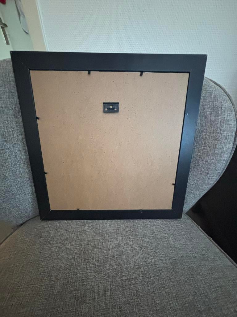 Steentjes Leeuwenwelp in Lijst - Handgemaakt, Ophalen of Verzenden, Zo goed als nieuw, Vierkant, Minder dan 100 cm