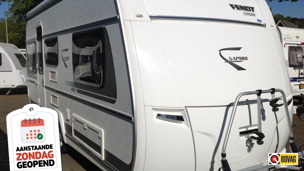 Fendt Saphir 465 TG, Caravans en Kamperen, Caravans, Standaardzit, Fendt, Schokbreker, Overige typen