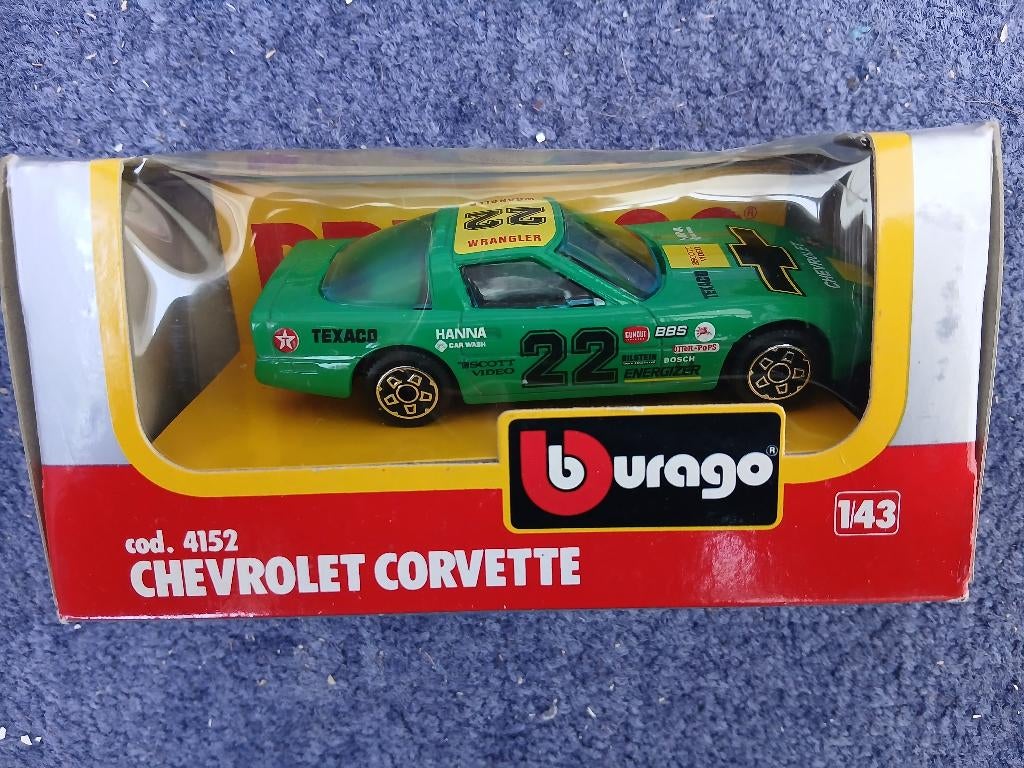 Bburago Chevrolet Corvette, Ophalen of Verzenden, Zo goed als nieuw, Auto, Overige merken