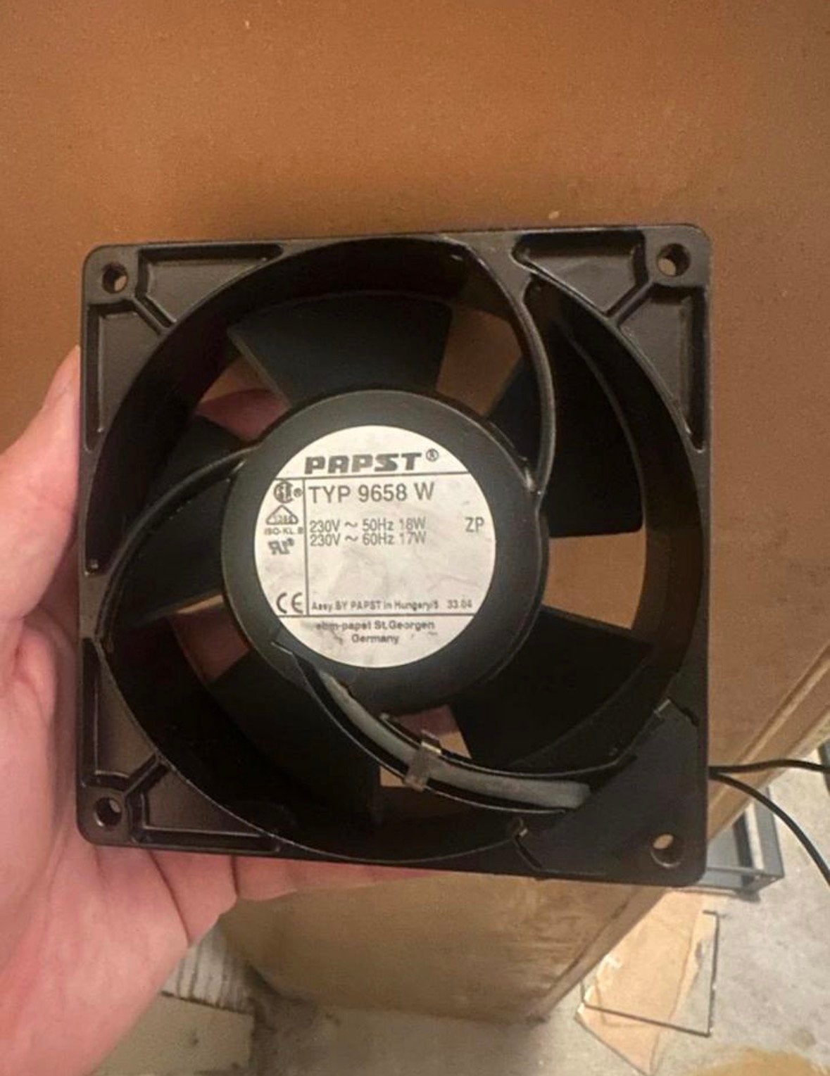 PAPST TYP 9658W Ventilatoren, Ophalen of Verzenden, Gebruikt, Overige