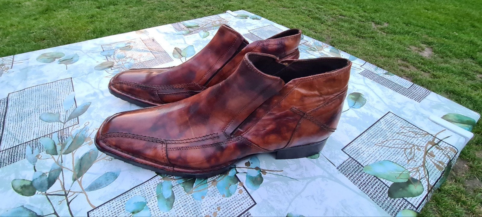 Stijlvolle Leren Herenschoenen - Bruin, Kleding | Heren, Ophalen, Nieuw, Bruin, Veterschoenen