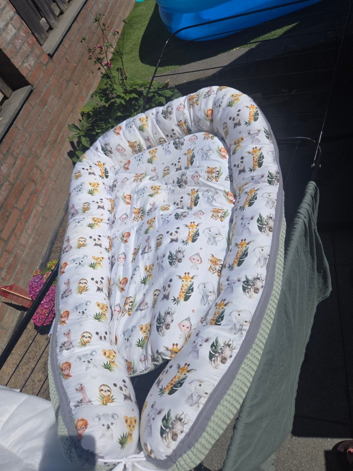 Waggel Babynestje met Dierenprint - Zo Goed als Nieuw, Ophalen of Verzenden, Zo goed als nieuw
