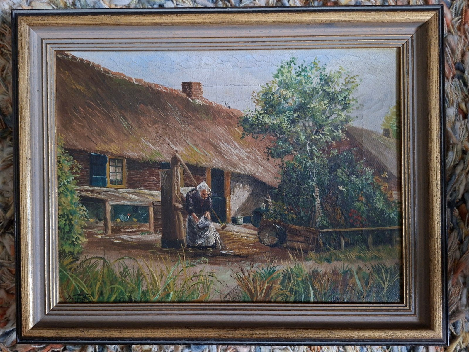 Schilderij van Ben Fokker, Ophalen, Origineel werk, Doek, Portret of Personen