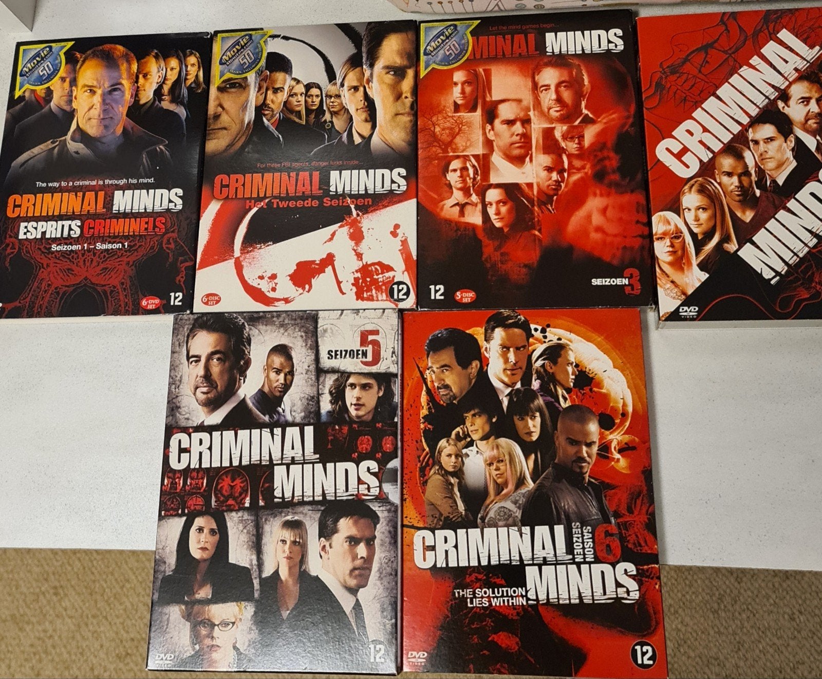 Criminal Minds dvd serie, Ophalen of Verzenden, Zo goed als nieuw, Nederlands, Misdaad