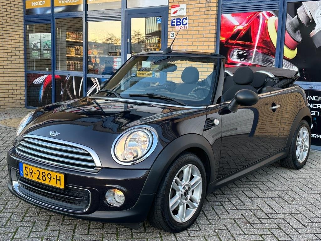 Mini Mini Cabrio 1.6 One Chili, airco, pdc, stoelverwarming,, Auto's, Voorwielaandrijving, Dealer onderhouden, Stof, Gebruikt