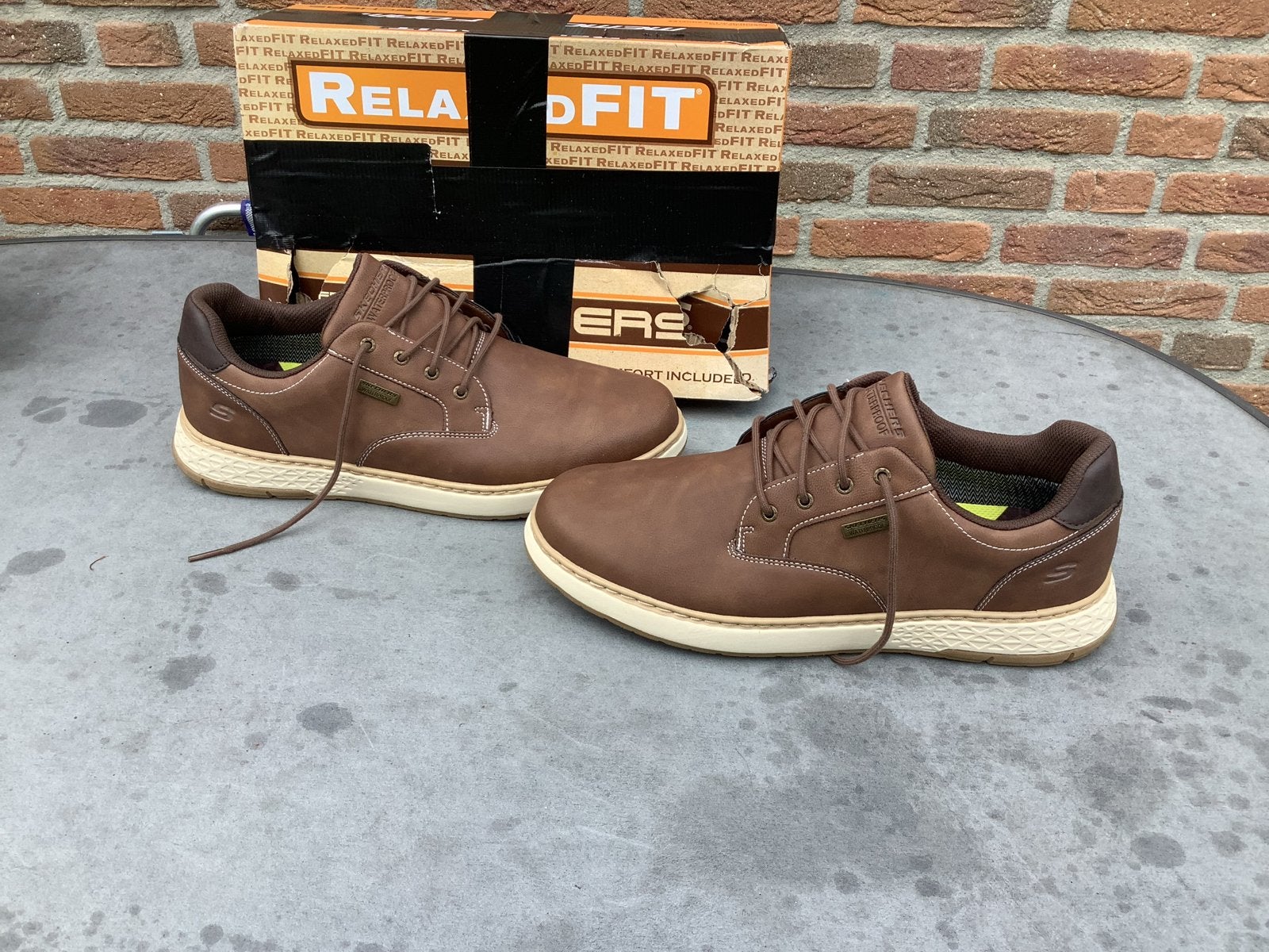 Skechers Relaxed Fit Waterproof Sneakers Maat 47,5 Nieuw, Ophalen of Verzenden, Nieuw, Bruin, Sneakers of Gympen