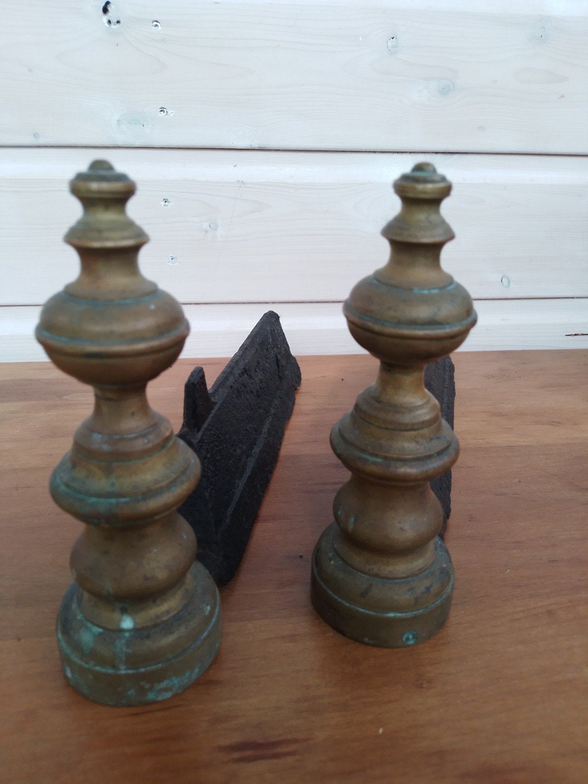 Antieke Franse haardbokken voor openhaard, Ophalen of Verzenden, Gebruikt, Houthaard