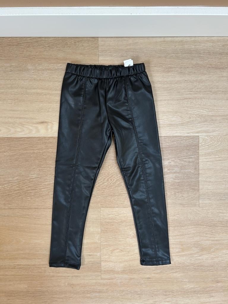 *NIEUW!* Faux leren legging / broek van Zara, maat 116, Broek, Meisje, Ophalen of Verzenden, Zo goed als nieuw