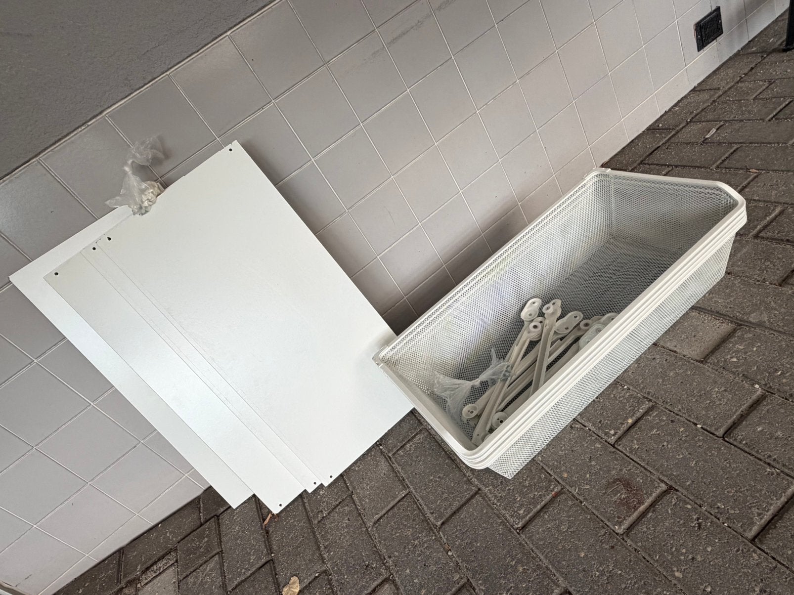 Komplement pax. Ikea. 4 Planken en manden. Draadmand 75x36, Ophalen, 200 cm of meer, 50 tot 100 cm, Zo goed als nieuw