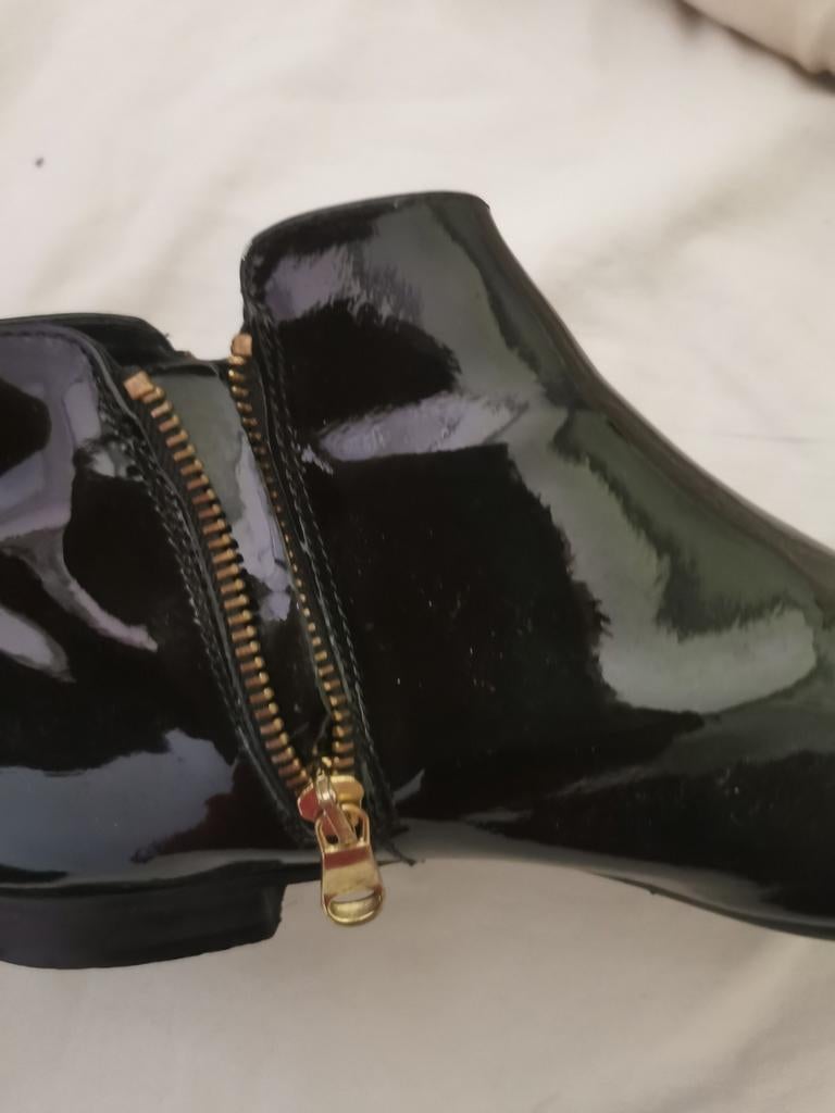 Schoenen laarzen boots retro vintage alternatief hippie, Vibram, Ophalen of Verzenden, Zo goed als nieuw, Zwart