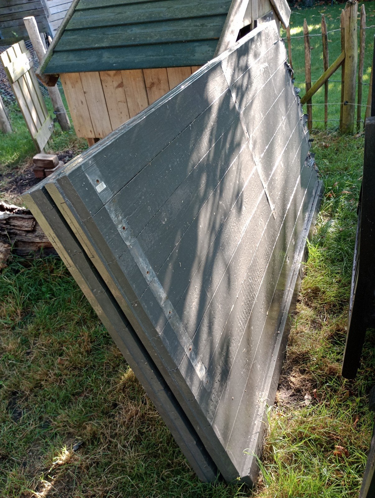 Robuuste houten staldeuren, Gebruikt, Buitendeur, 200 tot 215 cm, Hout