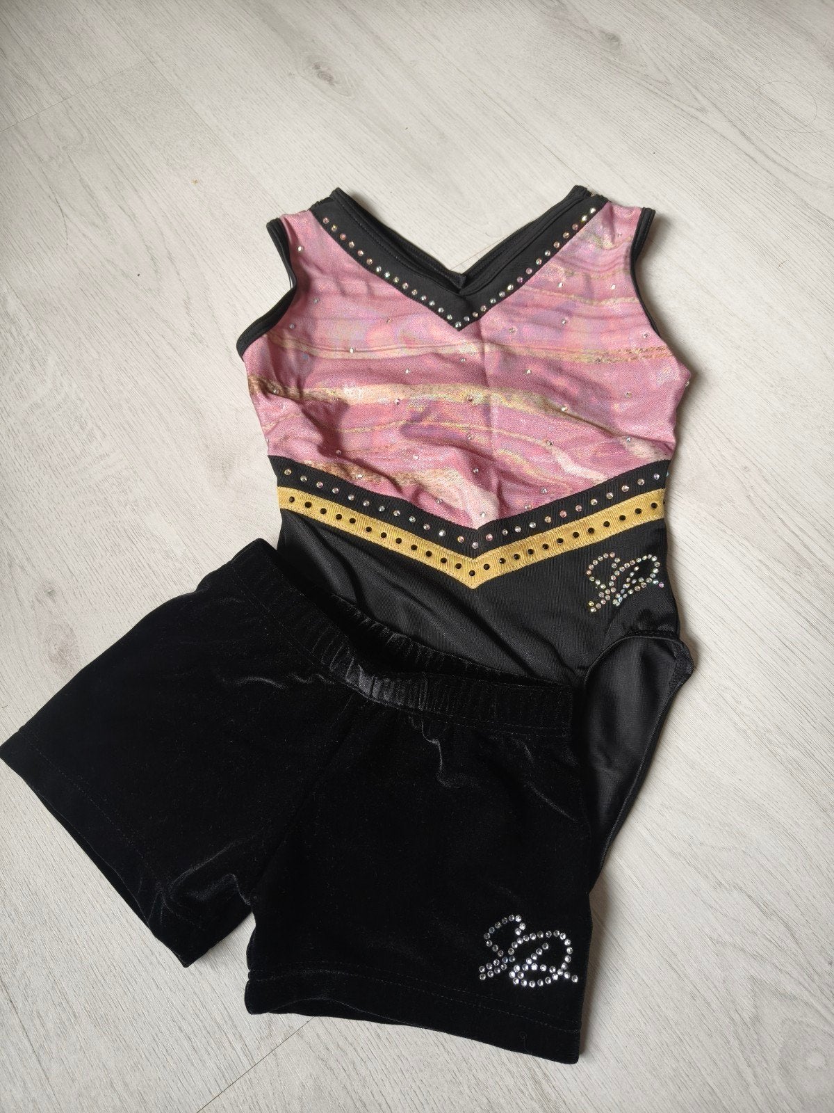 Sparkle & Dream turnpakje + nieuw broekje maat CME, Sport en Fitness, Turnen, Kindermaat 122 t/m 140, Ophalen of Verzenden, Turnpak(je)