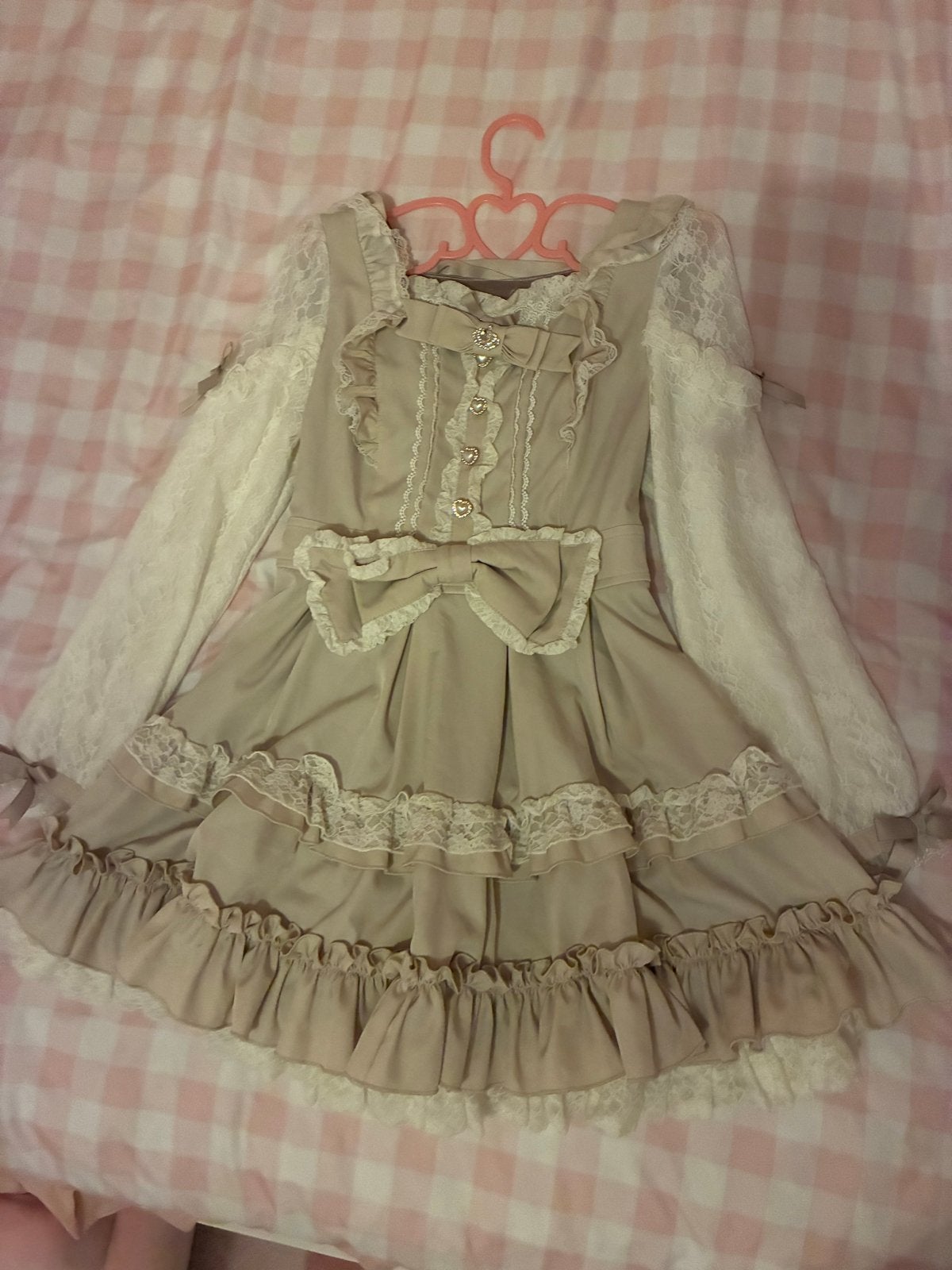 Mooie Roze/Beige Lolita EGL Jiraikei Jurk, Kleding | Dames, Ophalen of Verzenden, Zo goed als nieuw, Maat 38/40 (M), Roze
