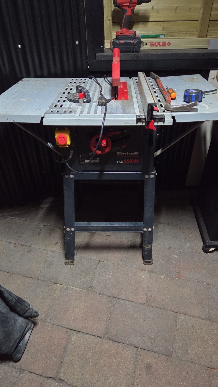 Einhell TKS 250 UV Zaagtafel 1500W, Doe-het-zelf en Verbouw, Ophalen, Gebruikt, Cirkelzaag, Einhell