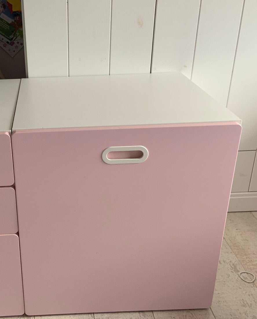 Ikea Stuva opberger roze/wit, Ophalen, 1 of 2 laden, 50 tot 100 cm, Zo goed als nieuw