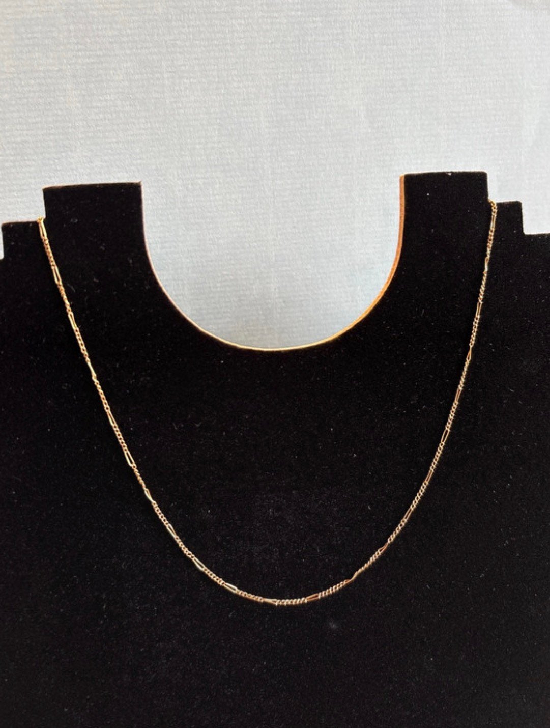 Vintage 14 karaat figaro gouden ketting 1,68g, Ophalen of Verzenden, Zo goed als nieuw, Goud, Goud