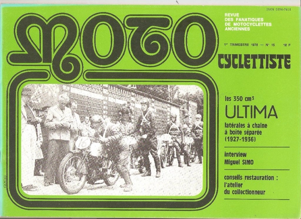 Moto Cyclettiste  1e trimester 1978 no 15 – Ultima - Clement, Ophalen of Verzenden, Zo goed als nieuw, Merk of Model