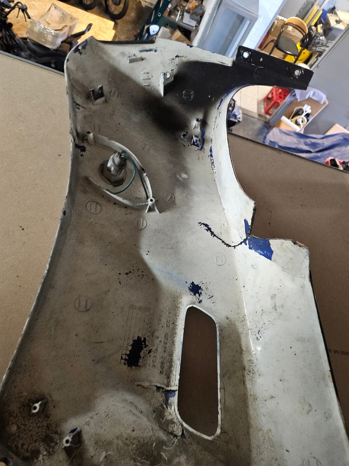 Honda nsr 50 kuipdelen met werk., Fietsen en Brommers, Ophalen of Verzenden, Gebruikt, Kap, Honda nsr 50 plaatwerk.