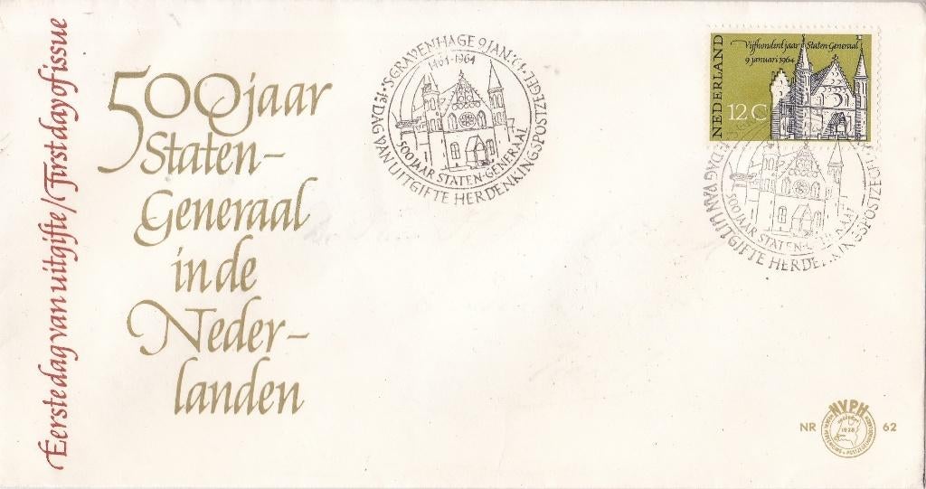 Nederland FDC E62 – 150 jaar Staten-Generaal – NVPH 811, Postzegels en Munten, Verzenden, Beschreven, Nederland