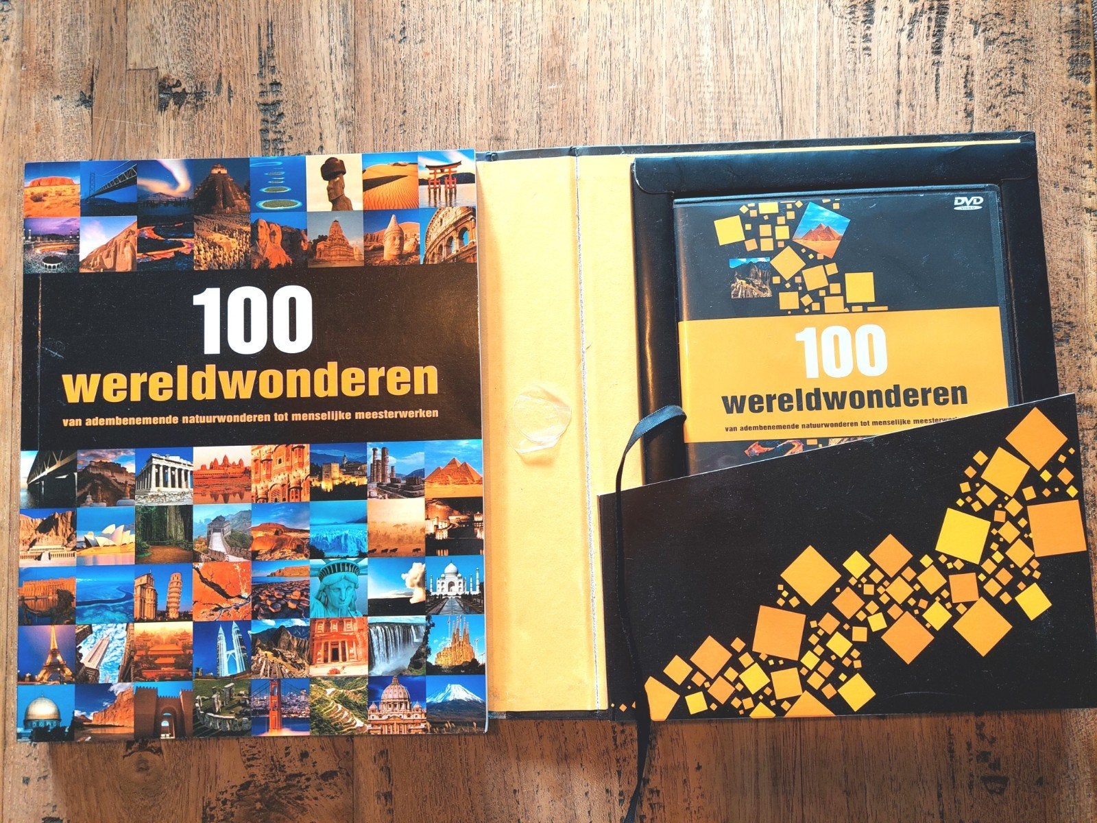 DVD + boek '100 Wereldwonderen', Ophalen of Verzenden, Zo goed als nieuw, Kunst of Cultuur