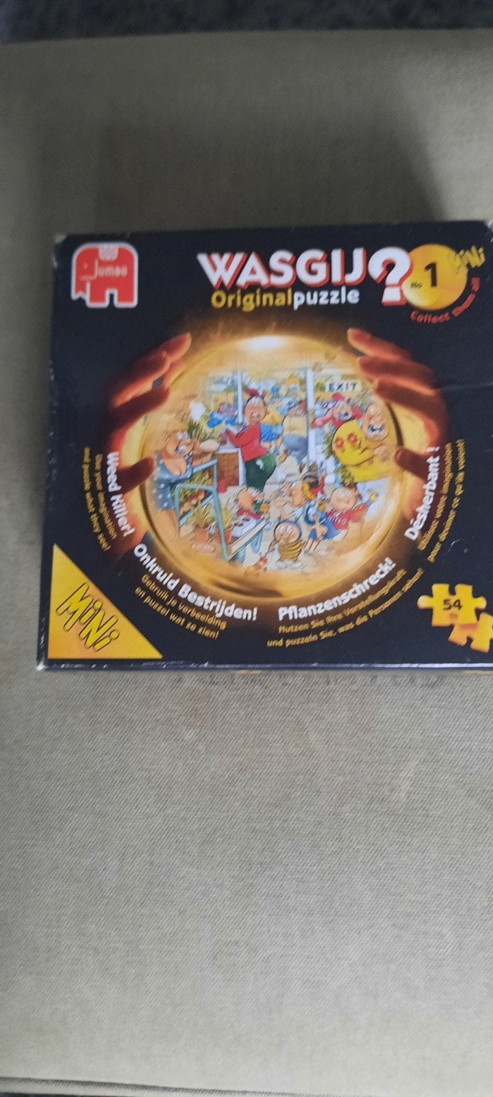 WASGIJ? Original Puzzel - Onkruid Bestrijden! (54 stukjes), Een of twee spelers, Ophalen of Verzenden, Gebruikt, Jumbo