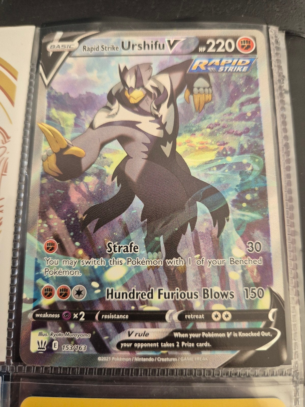 Rapid Strike Urshifu V Pokémon kaart (153/163), Ophalen of Verzenden