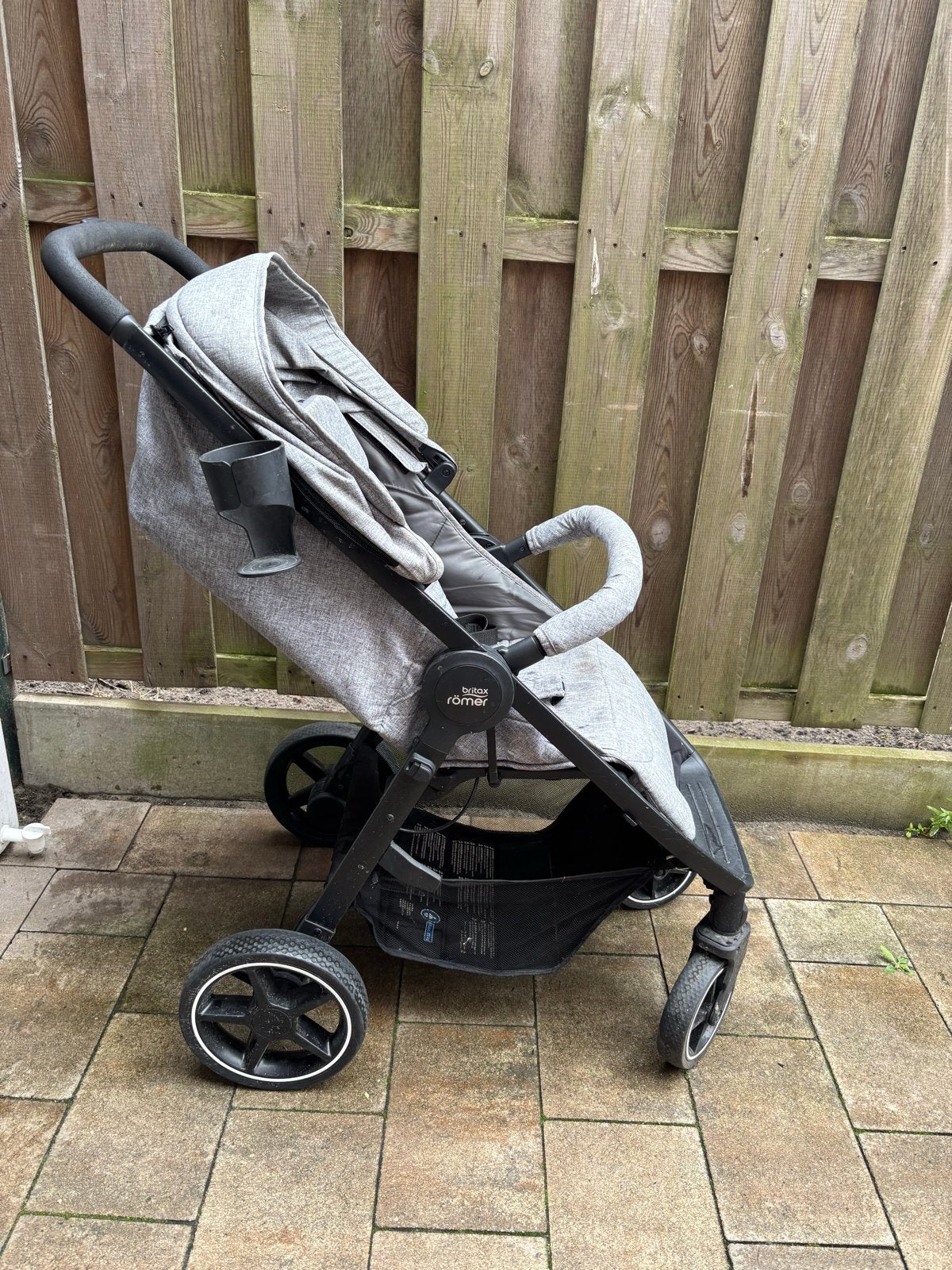 Britax Römer B-Agile M Buggy - Elephant Grey, Ophalen, Zo goed als nieuw, Kinderwagen, Overige merken