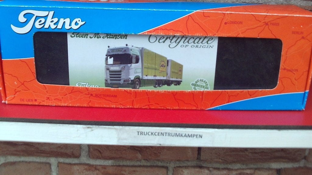 Tekno Scania  S - Serie  Highline  van  Steen  Hansen., Ophalen of Verzenden, Nieuw, Bus of Vrachtwagen, Tekno