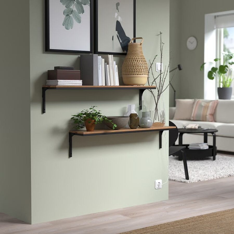 IKEA BERGSHULT / GRANHULT wandplank met beugels, Ophalen, Zo goed als nieuw