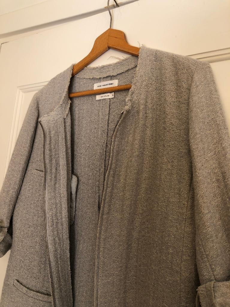 Isabel Marant Etoile lichtblauw/grijs jasje Fr mt 38, Overige kleuren, Verzenden, Jasje, Maat 36 (S)