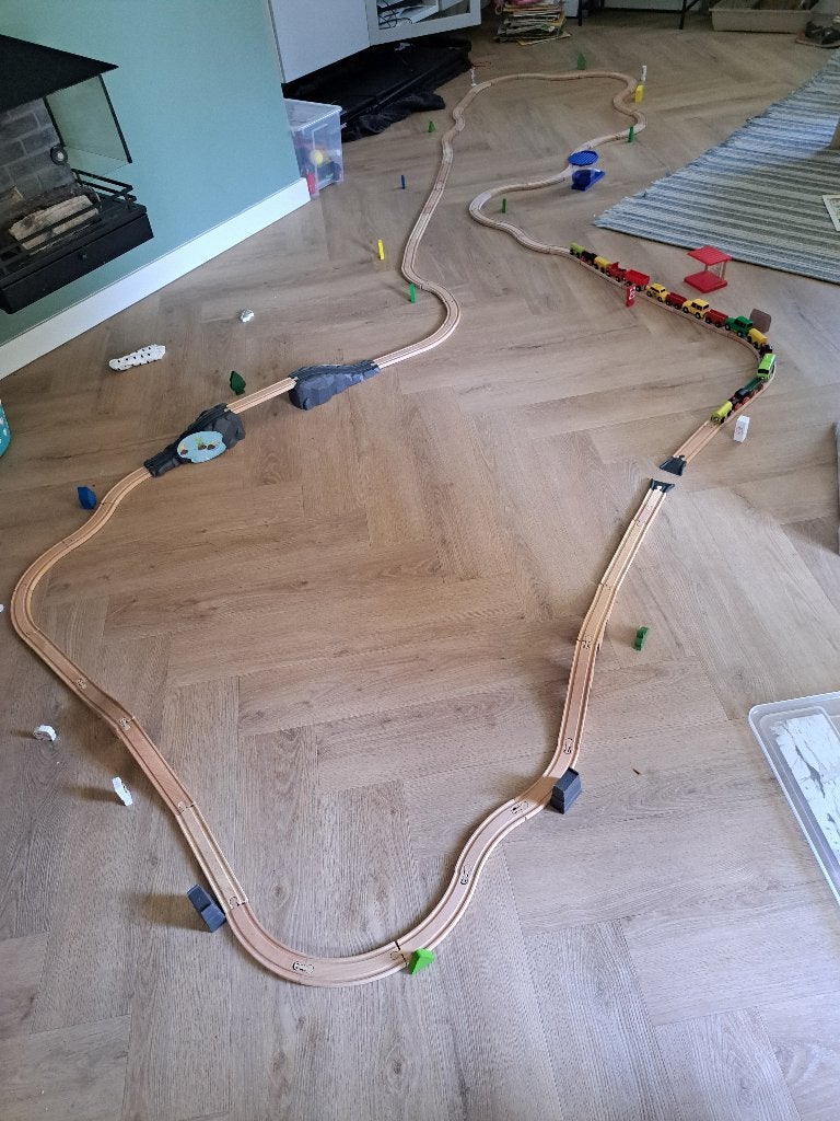 Houten trein baan, Ophalen, Zo goed als nieuw, Overige typen