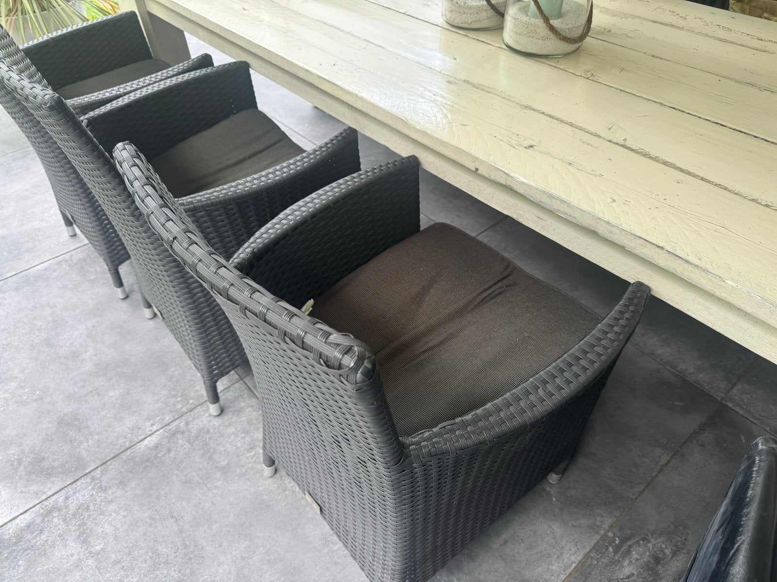 Bois Le Duc tuinstoelen (8 stuks), Huis en Inrichting, Ophalen, Kunststof, Gebruikt, Vier