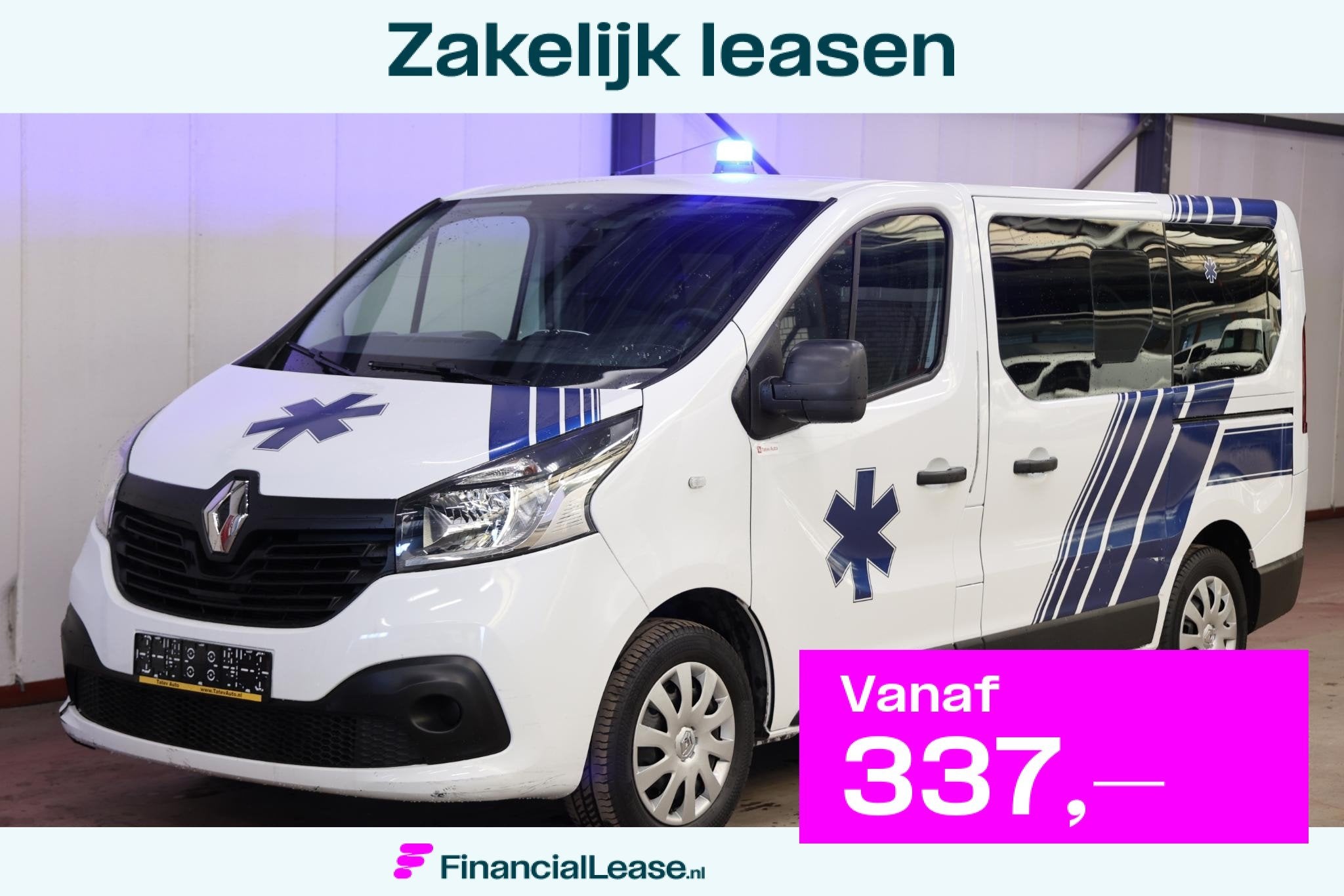 Renault Trafic AMBULANCE VSAV Rettungswagen Krankenwagen, Voorwielaandrijving, Gebruikt, Euro 6, 4 cilinders