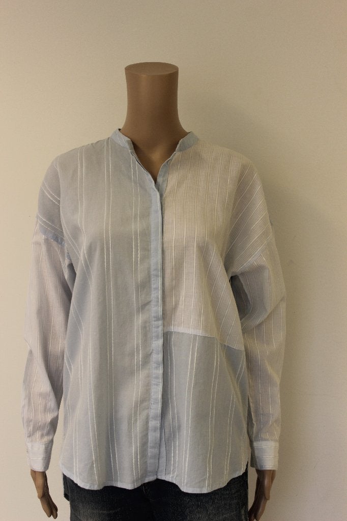 Esprit lichtblauw/wit gestreepte blouse maat 36, Blauw, ., Ophalen of Verzenden, Zo goed als nieuw