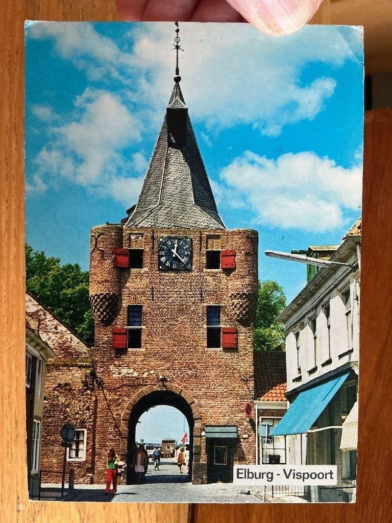 Elburg vispoort, Verzenden, 1980 tot heden, Gelopen, Gelderland