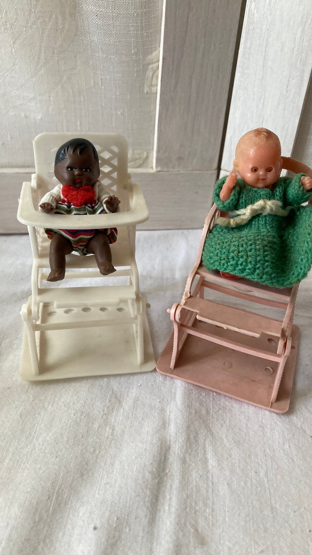 Vintage popjes plus stoeltjes, Antiek en Kunst, Ophalen of Verzenden