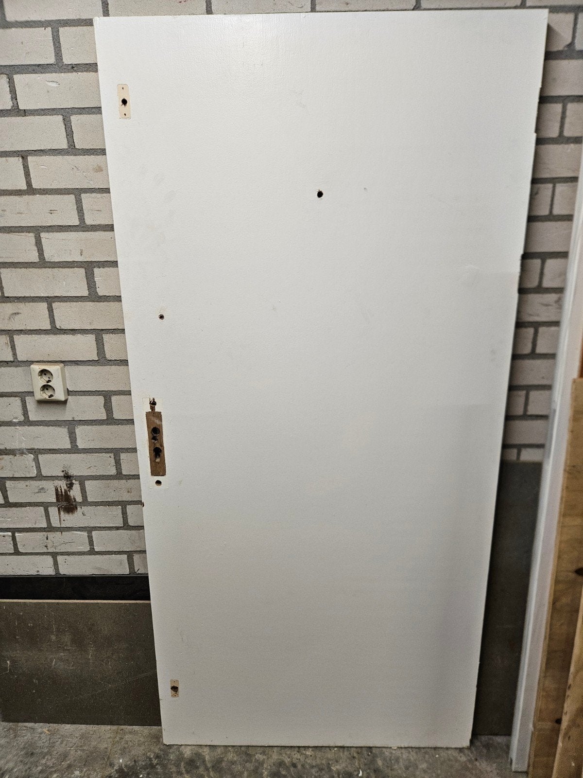 exterieur multiplex 40mm deur, Doe-het-zelf en Verbouw, Ophalen, Gebruikt, 80 tot 100 cm, Buitendeur