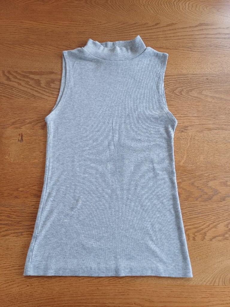 Atmosphere ribgebreide mouwloze top met kol - maat 34, Atmosphere, Ophalen of Verzenden, Zonder mouw, Maat 34 (XS) of kleiner