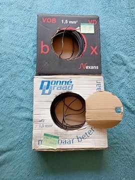 Schakeldraad 1,5 mm2 - 87 meter, Doe-het-zelf en Verbouw, Elektra en Kabels, Ophalen of Verzenden, Zo goed als nieuw, Draka, Kabel of Snoer