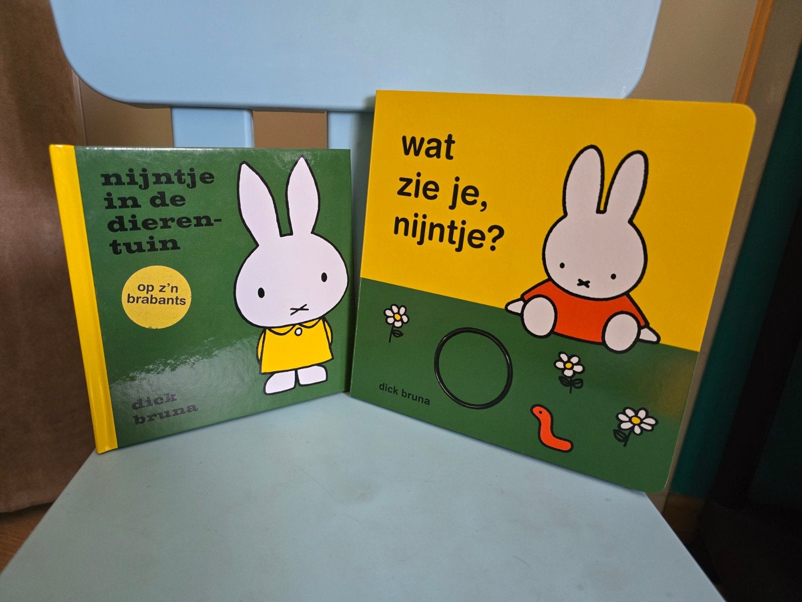 boeken: 'Nijntje in de dierentuin' en 'Wat zie je, Ni, Boeken, Ophalen, Dick Bruna, Uitklap-, Voel- of Ontdekboek, 0 tot 6 maanden