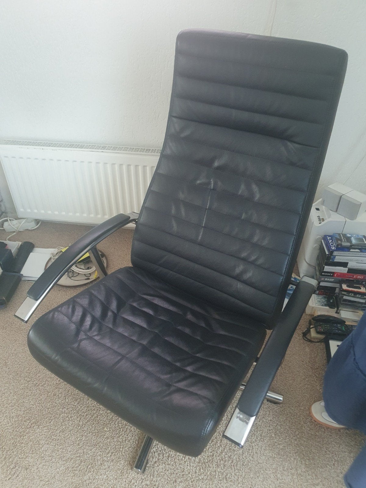 Mooie strakke nog in goede staat verkerende relaxfauteuil, Huis en Inrichting, Fauteuils, Ophalen, Zo goed als nieuw, 75 tot 100 cm
