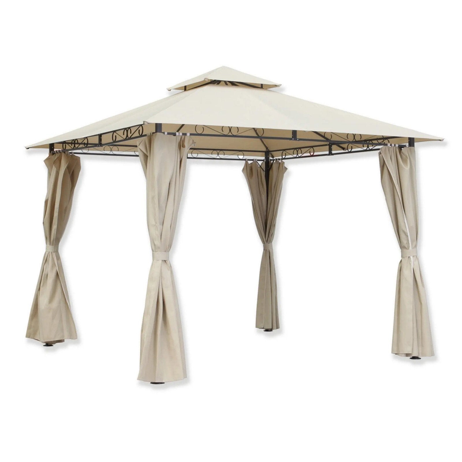 Paviljoen 3x3m beige (zonder dakbedekking), Ophalen, Nieuw, Minder dan 5 meter, Paviljoen