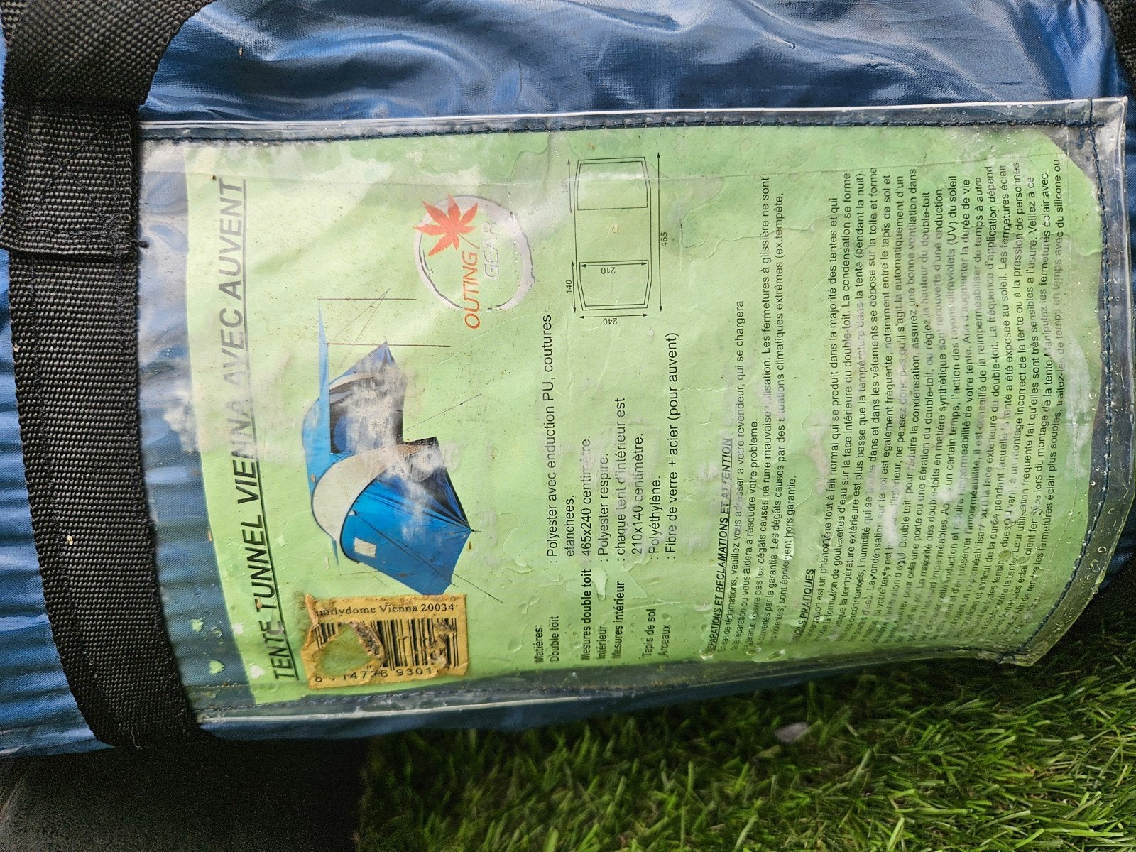 tent ZGAN 8 personen, Ophalen of Verzenden, Zo goed als nieuw