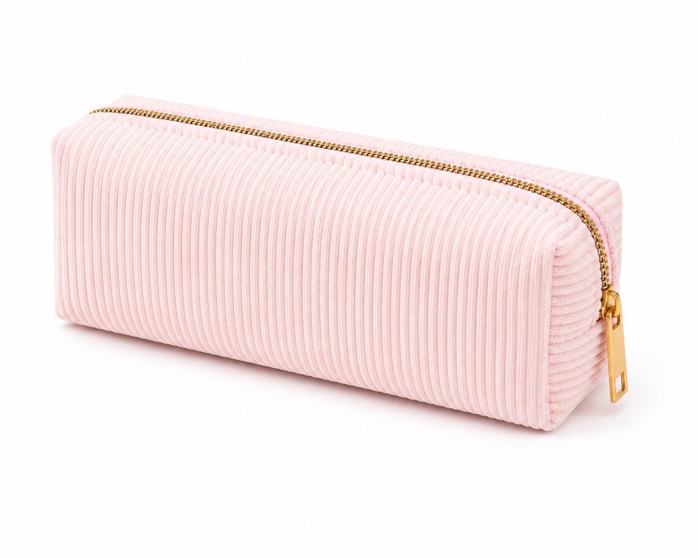 Roze Corduroy Etui - Perfect voor School & Make-up, Sieraden, Tassen en Uiterlijk, Ophalen of Verzenden, Nieuw, Roze, Meisje