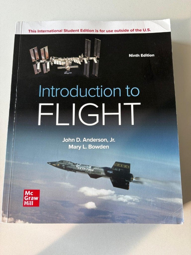 Introduction to Flight 9th Edition, Anderson, Niet van toepassing, Ophalen of Verzenden, Zo goed als nieuw