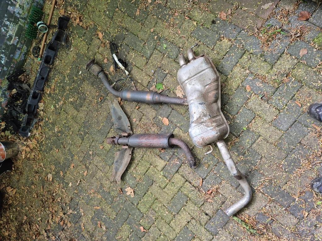 Standaard uitlaat met sensoren en Milltek downpipe, Ophalen of Verzenden, Gebruikt