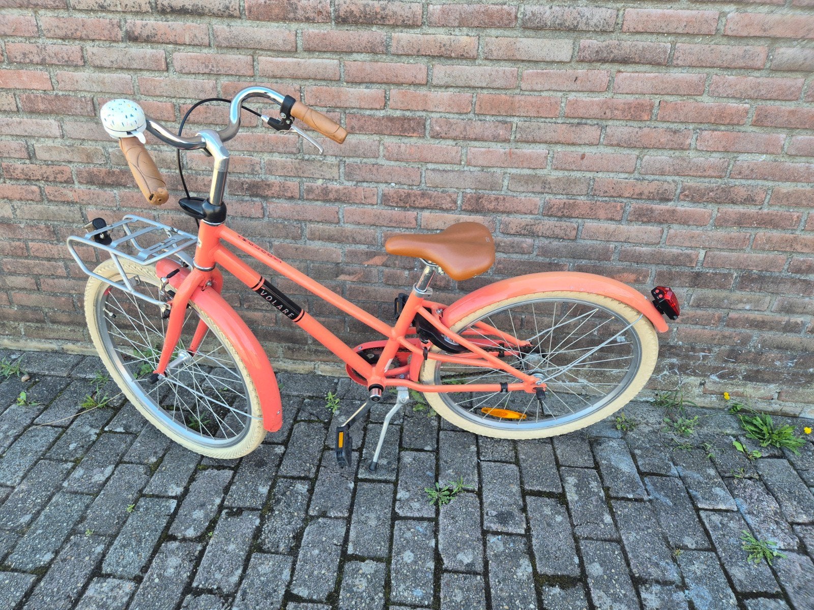 Oranje kinderfiets 24 inch met voordrager, Ophalen, 20 inch of meer, Volare Melody, Gebruikt