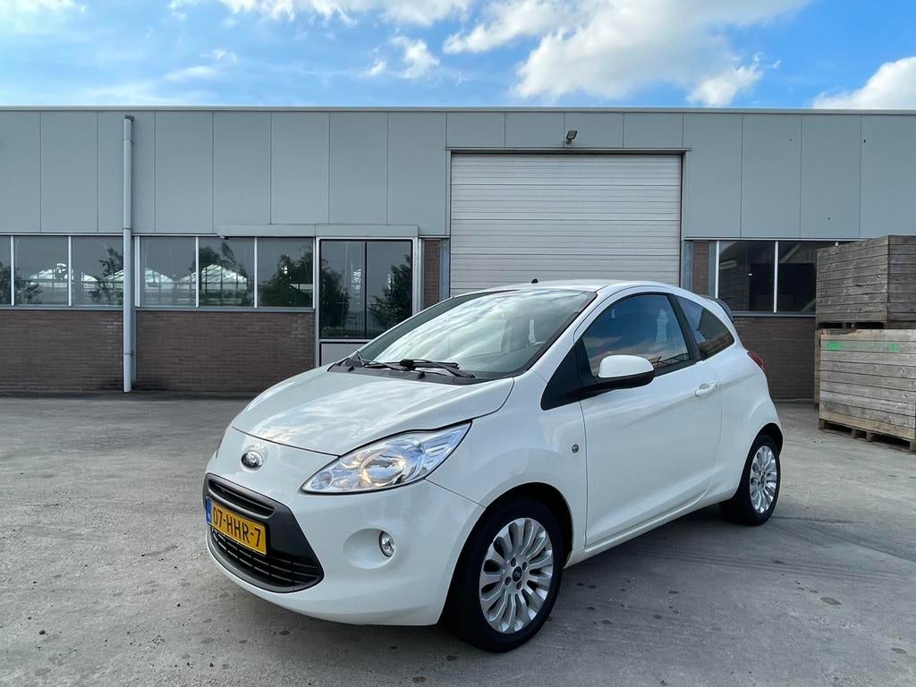Ford Ka 1.2 Airco zuinig goedkoop lage km inruil moglk NAP, Voorwielaandrijving, Euro 5, Stof, 4 cilinders