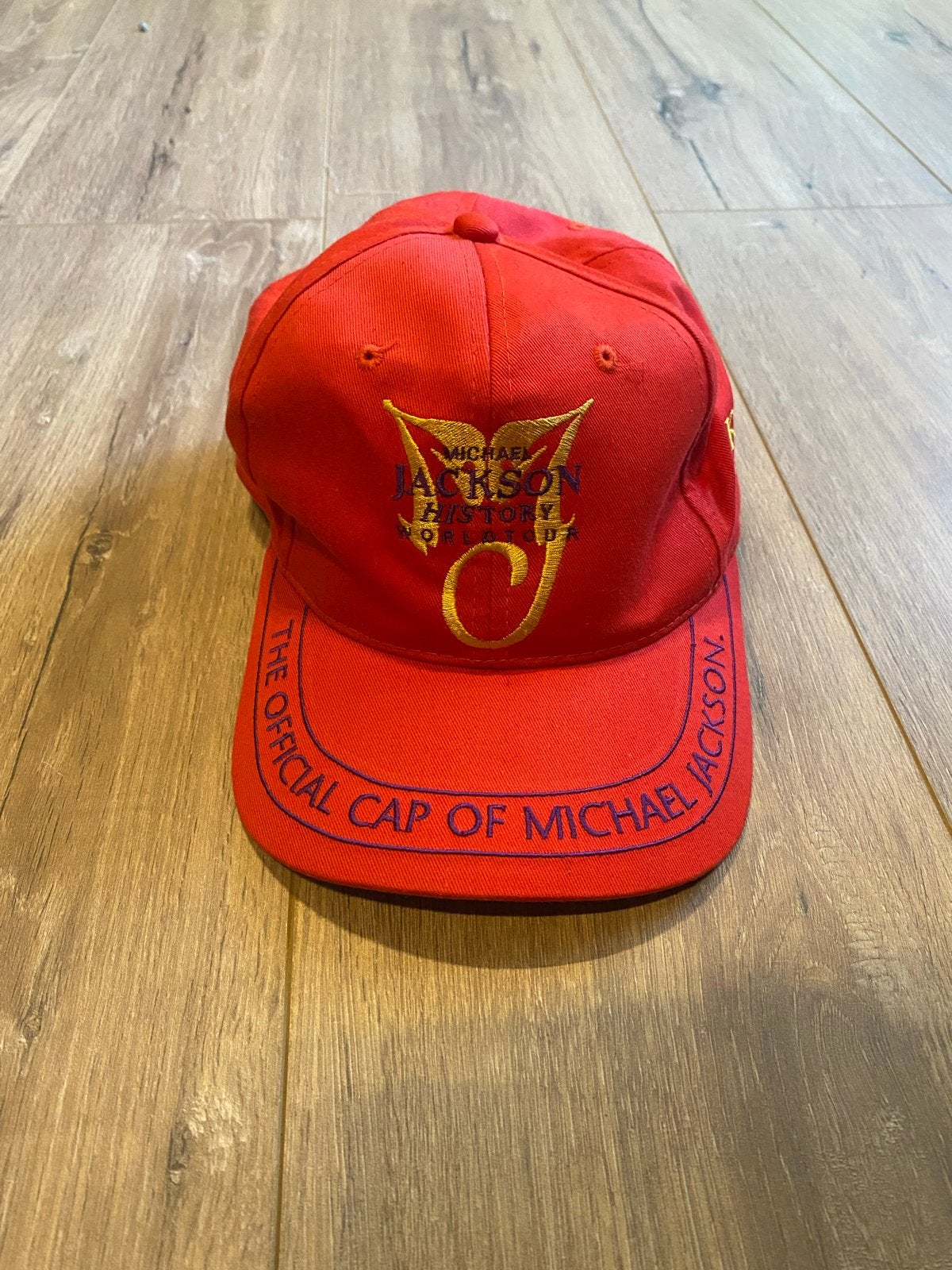 Originele Michael Jackson HIStory World Tour Cap, Ophalen of Verzenden, Zo goed als nieuw, Kleding
