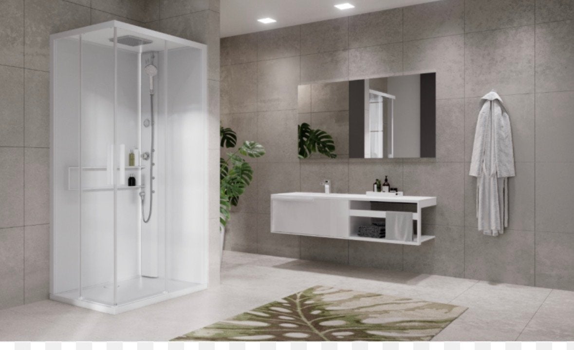 Nieuw: Luxe stoom Douchecabine Novelini Glax 2.0 120 x 90, Ophalen, Nieuw, Glas, Douche